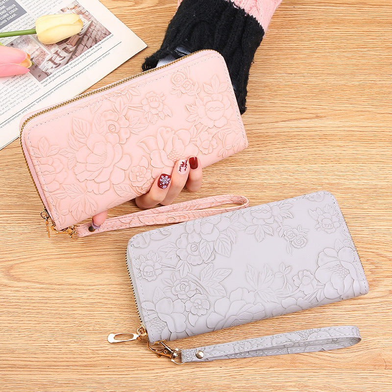 Women's Long High-grade Clutch Cute Zipper Cell Ladies Wallet