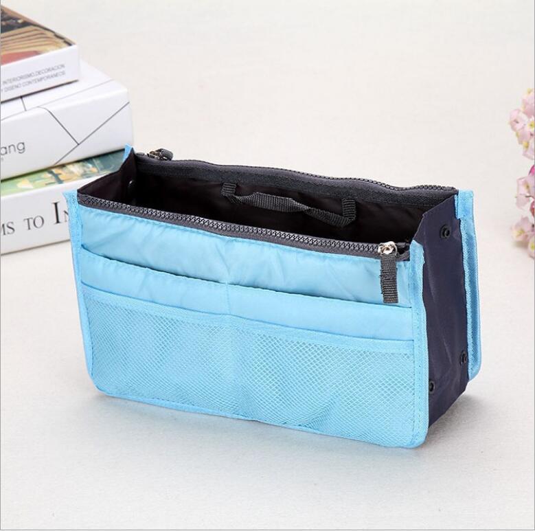 Medium Large Portable Double Zipper Wash Organizing Storage Makeup Bag