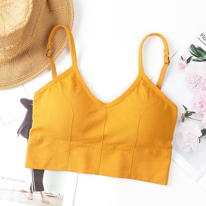 Women's Version Kaka Beautiful Back Wrapped Chest Tanks Camis