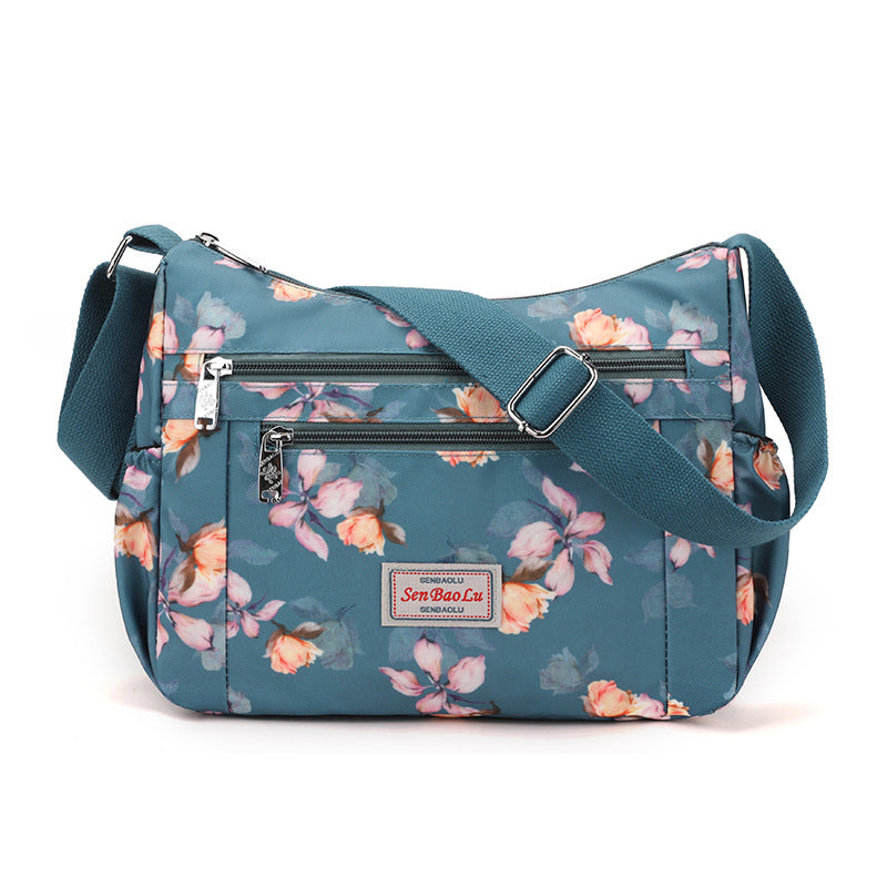 Women's Large Capacity Nylon Mother Printed Women's Shoulder Bag