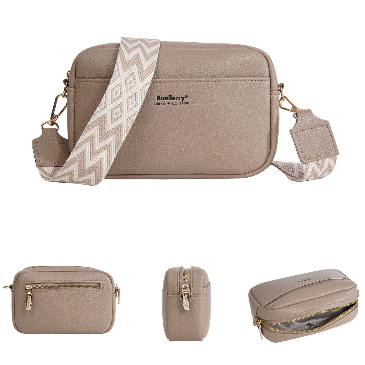 Women's High-grade Versatile Fashion With Zip Women's Messenger Bag