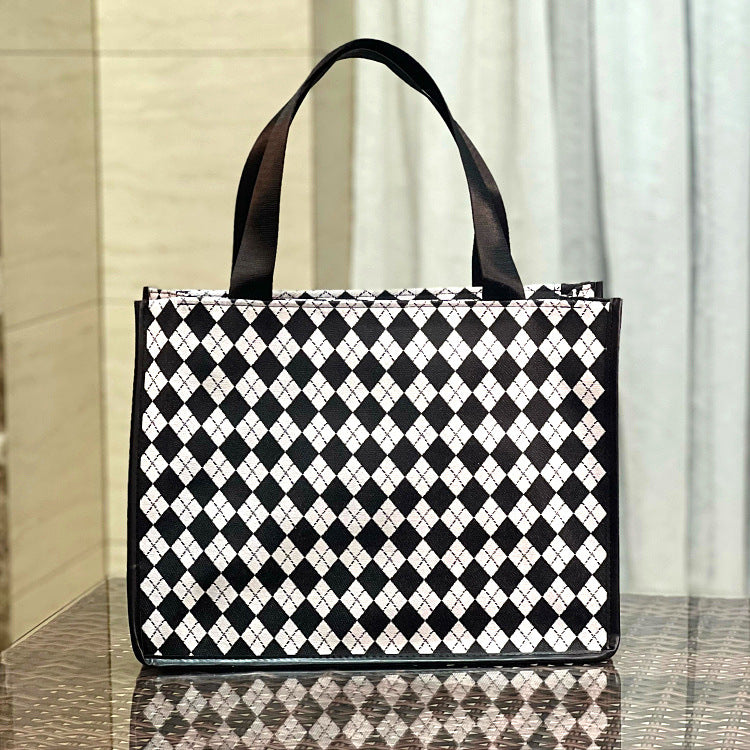 Korean Style Fashionable Letter Portable Large Capacity Shopping Fitness Yoga Handbags