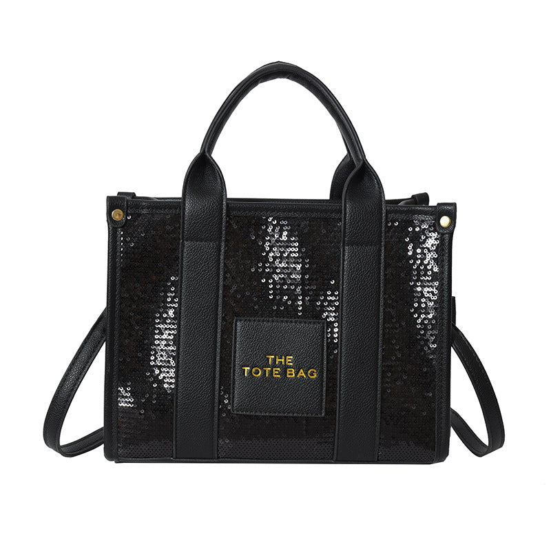 Women's Large Capacity Portable Fashionable Sequins Shoulder Bags