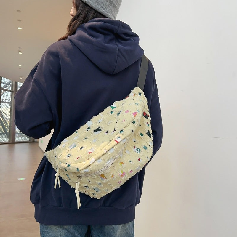 Women's & Men's & Color Plaid Texture Large Capacity Trend Bags