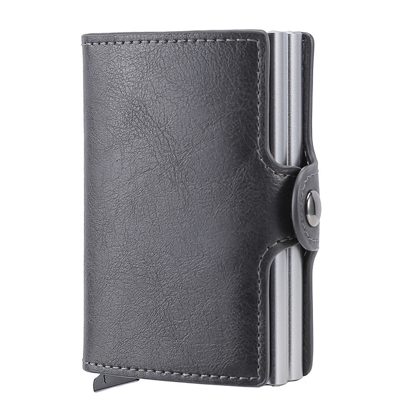 Men's Box Automatic Pop-up Clamp Carbon Fiber Card Holder