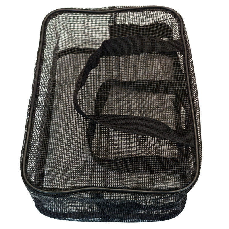 Women's Large Capacity Mesh Portable Draining Bath Wash Swimming Bags