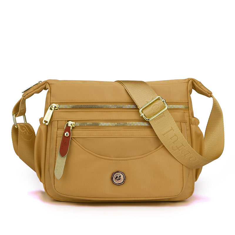 Women's Nylon Waterproof Mom Style Korean Solid Women's Shoulder Bag