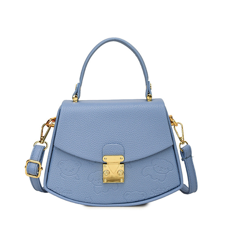Style Sandwich Pocket Chain Soft Surface Women's Shoulder Bag