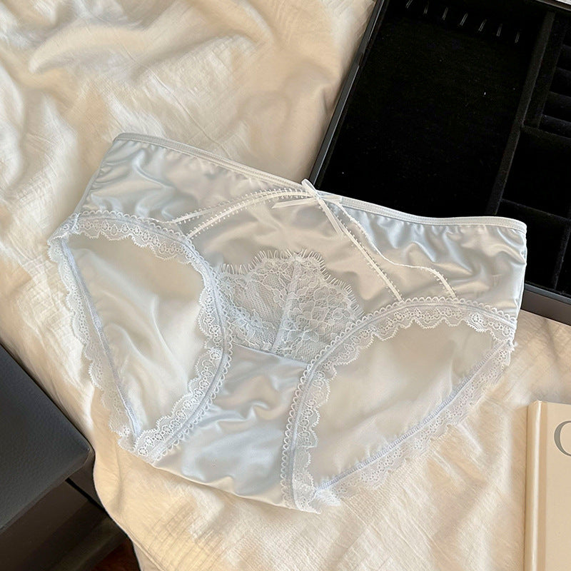 Translucent Mesh Briefs Lady Sexy Mulberry Panties