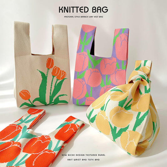 Series Knitted Versatile Large Capacity Commuter Holiday Bags