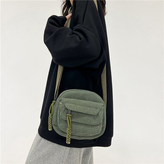 Spring Fashion Solid Color Camp Cloth Crossbody Bags