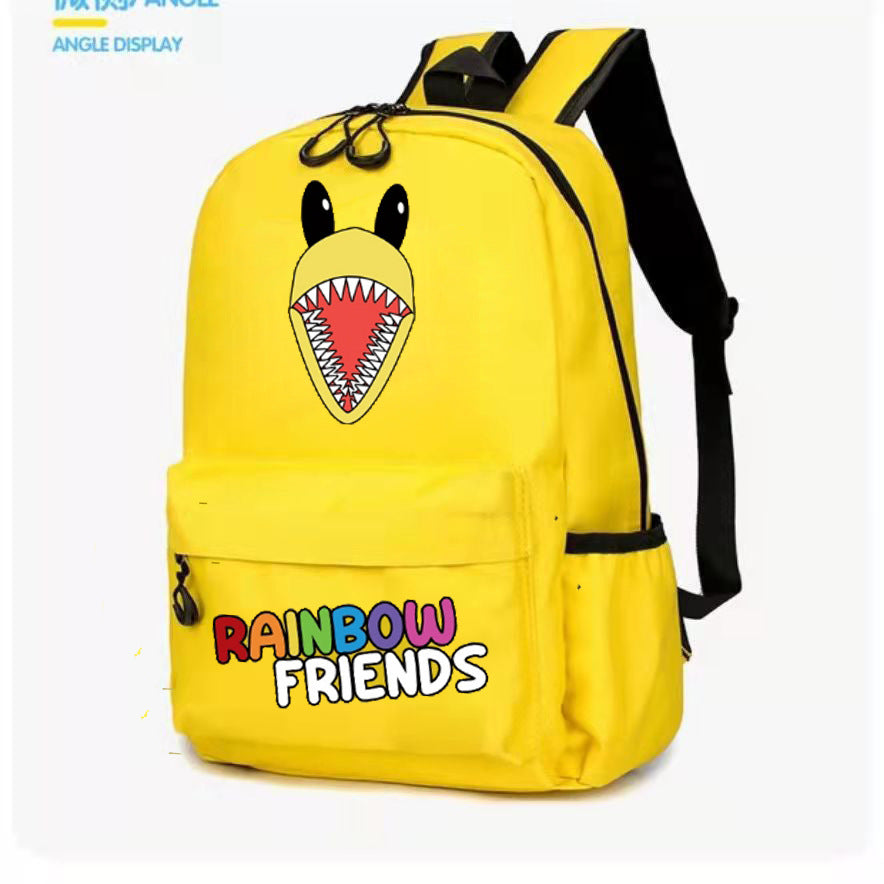 Trendy Rainbow Friends Game Modeling Cartoon Backpacks