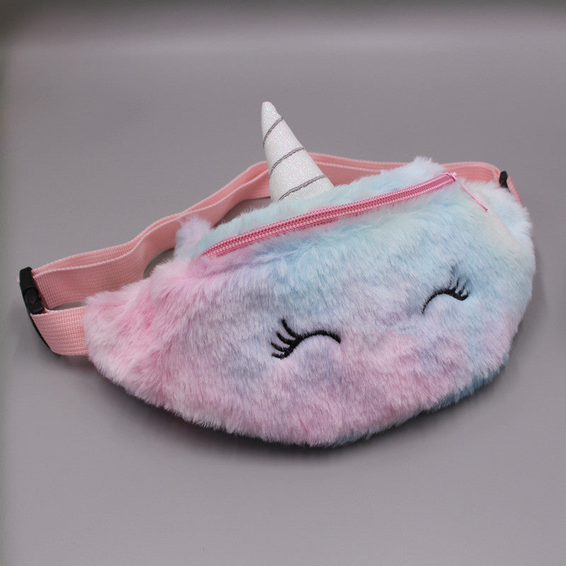 Children's Winter Plush Unicorn Cartoon Cute Bags
