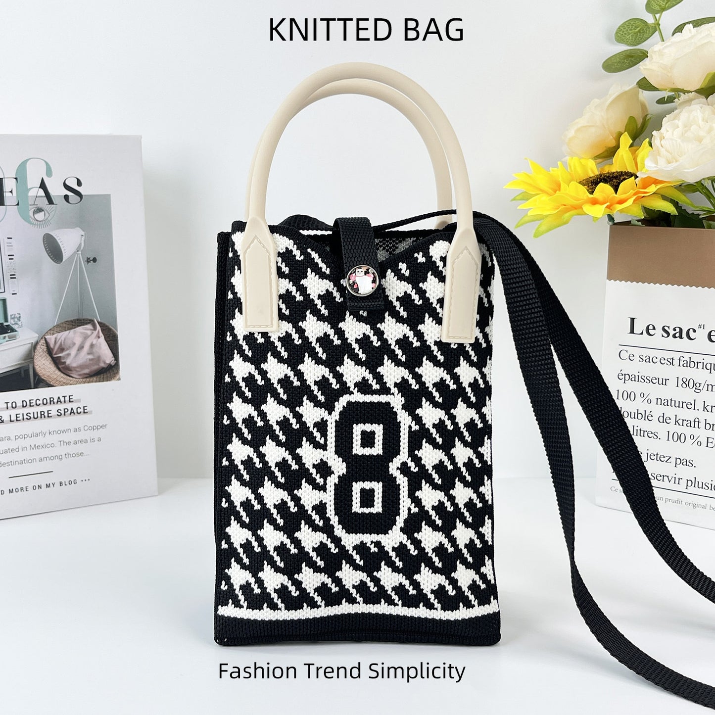 Pretty Knitted Mobile Mason Korean Mini Bags