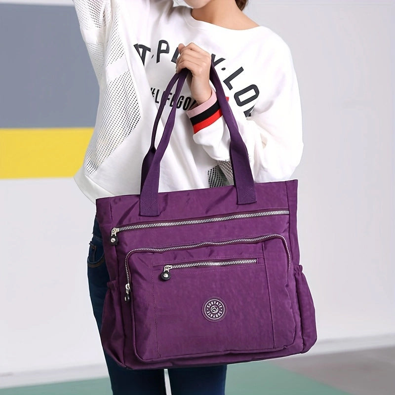 Women's Large Capacity Nylon Cloth Floral Leisure Women's Shoulder Bag