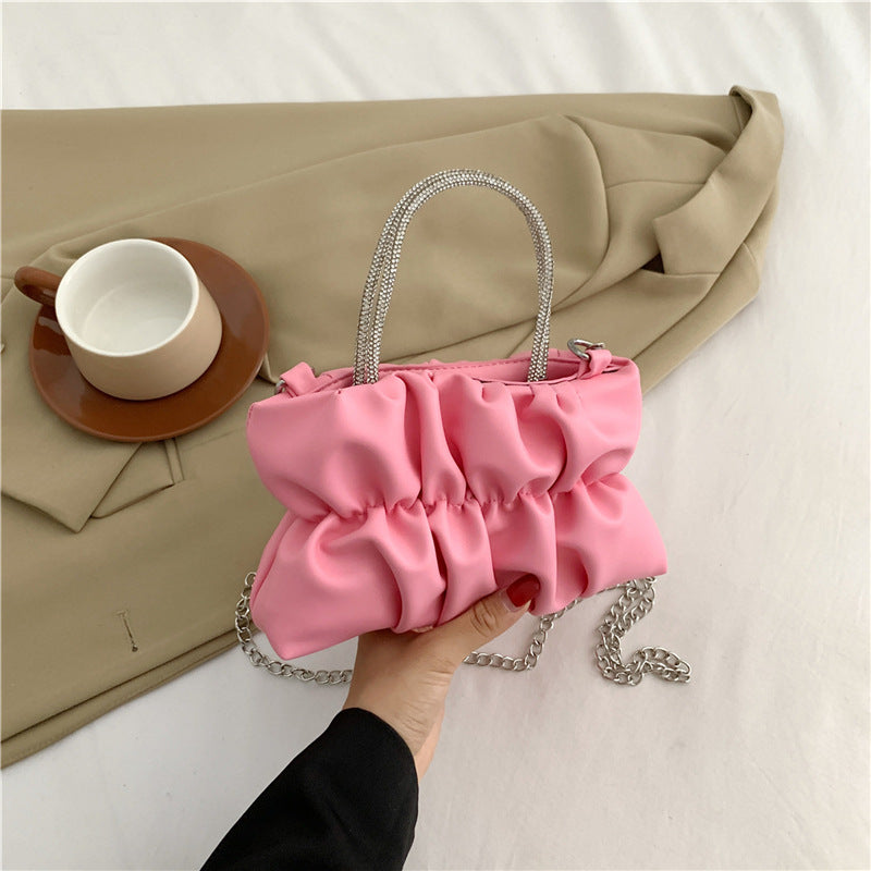 Women's Summer Trendy Party Pleated Cloud Chain Women's Shoulder Bag
