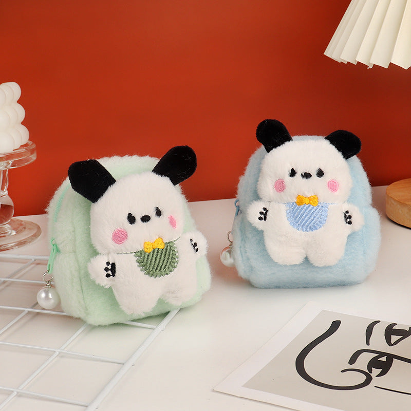 Cute Dog Three-dimensional Earphone Claw Machine Coin Purses