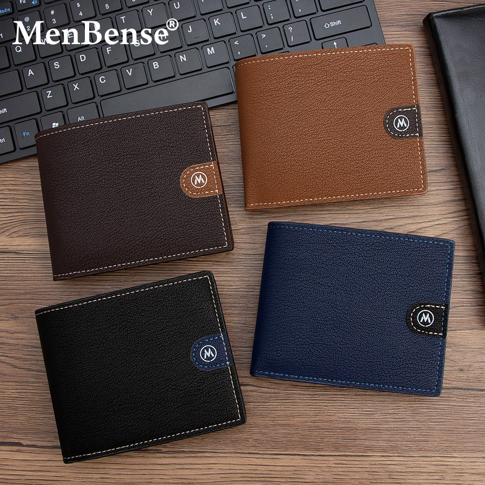 Men's Fashion Short Large Capacity Multiple Slots Pocket Men's Wallet