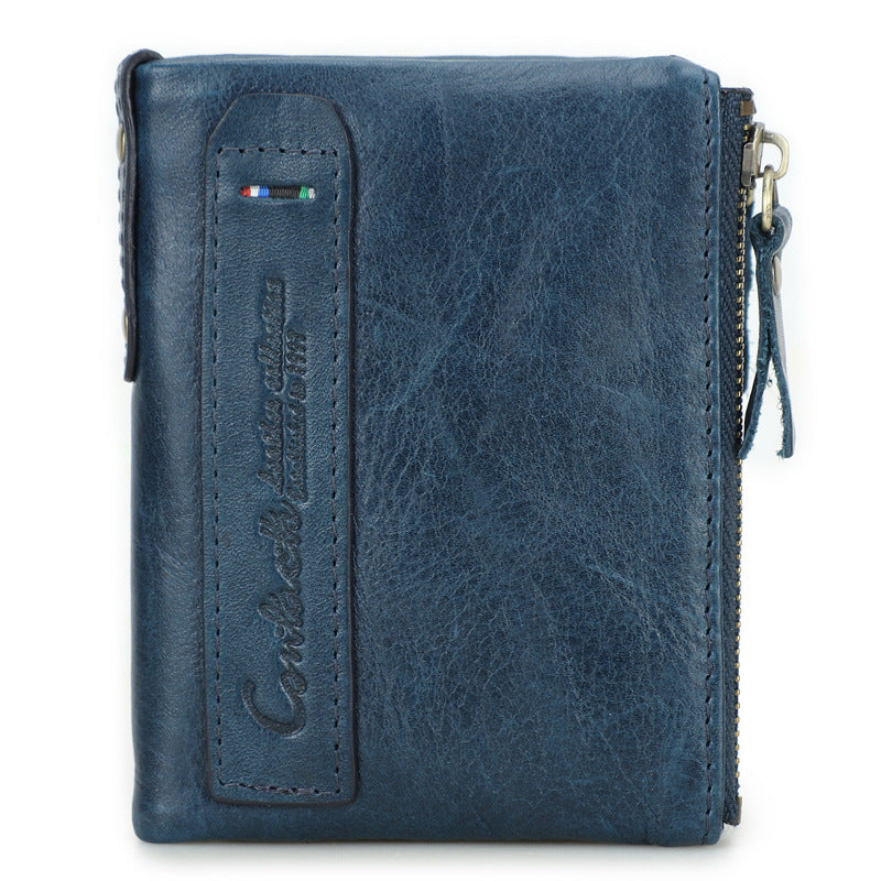 For Man Short Chic Crazy Horse Men's Wallets