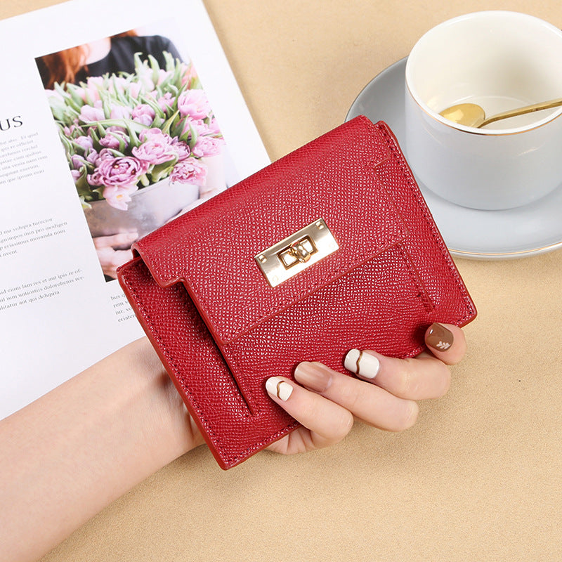 Palm Print Female Cute Large Capacity Card Holder