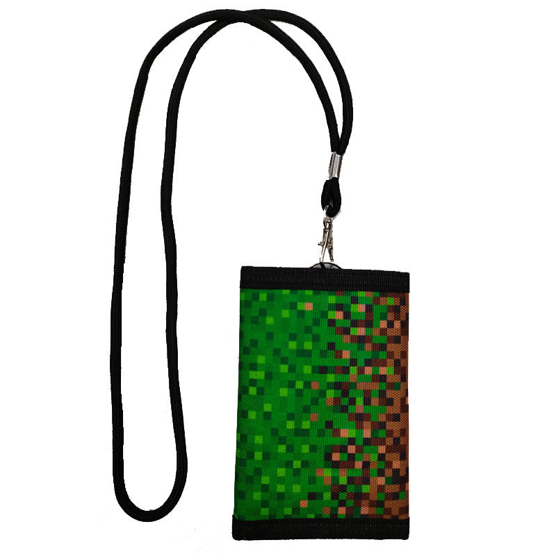 Lanyard Cartoon Animation Unicorn Gift Folding Men's Wallets