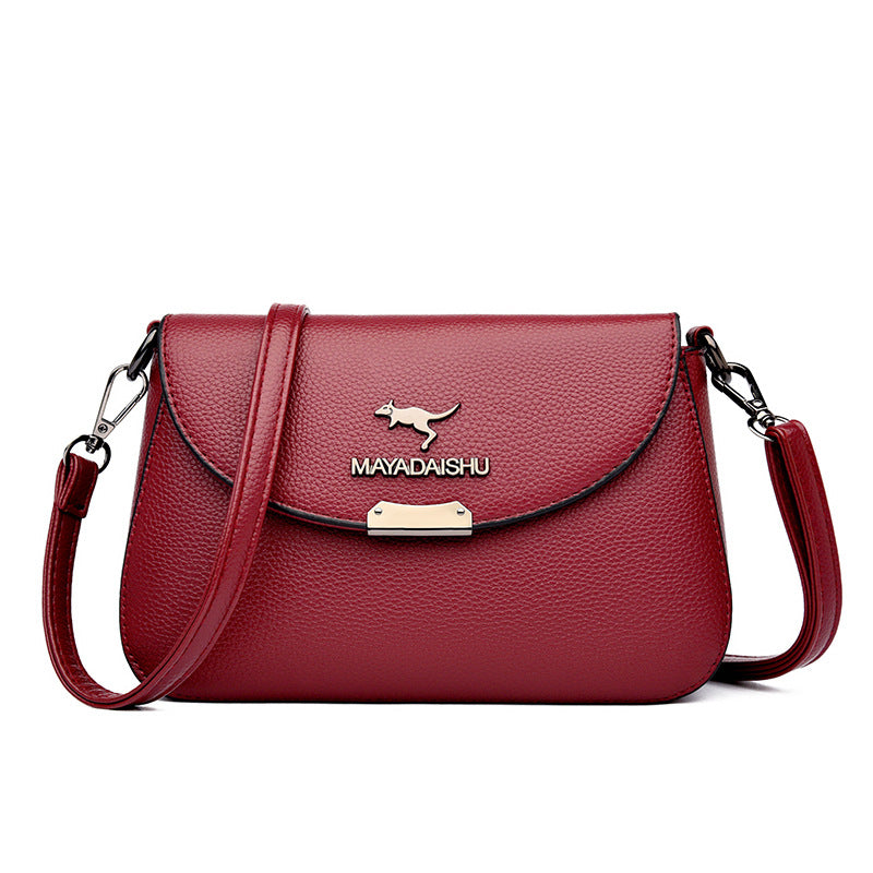 Women's Soft Leather Fashion Large Capacity Mom Bags