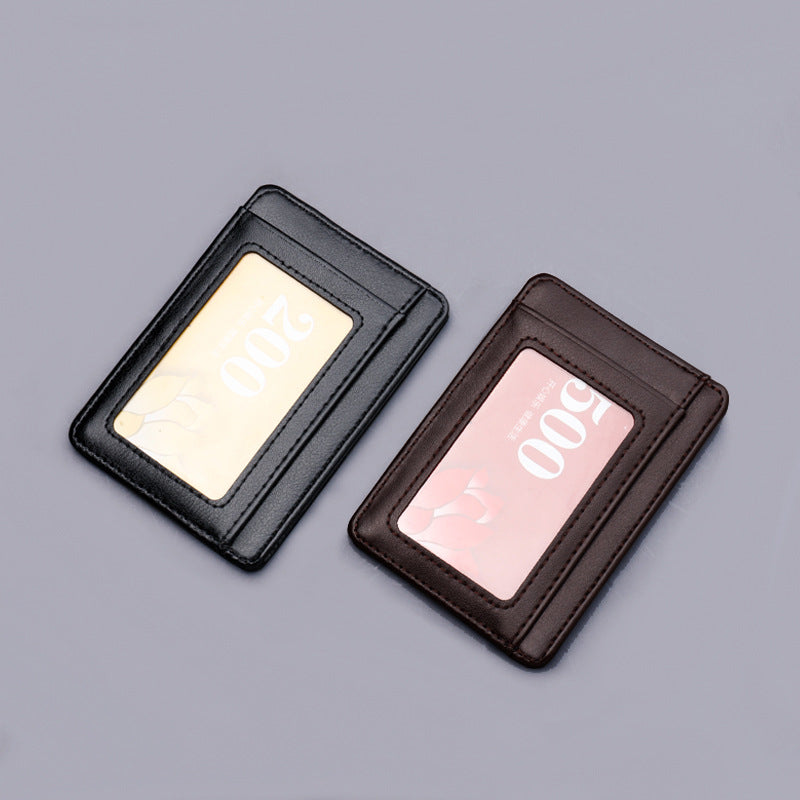 Men's Korean Portable Clamp Mini License Certificate Card Holder