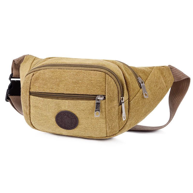 Women's & Men's & Capacity Construction Site Work Canvas Men's Waist Packs