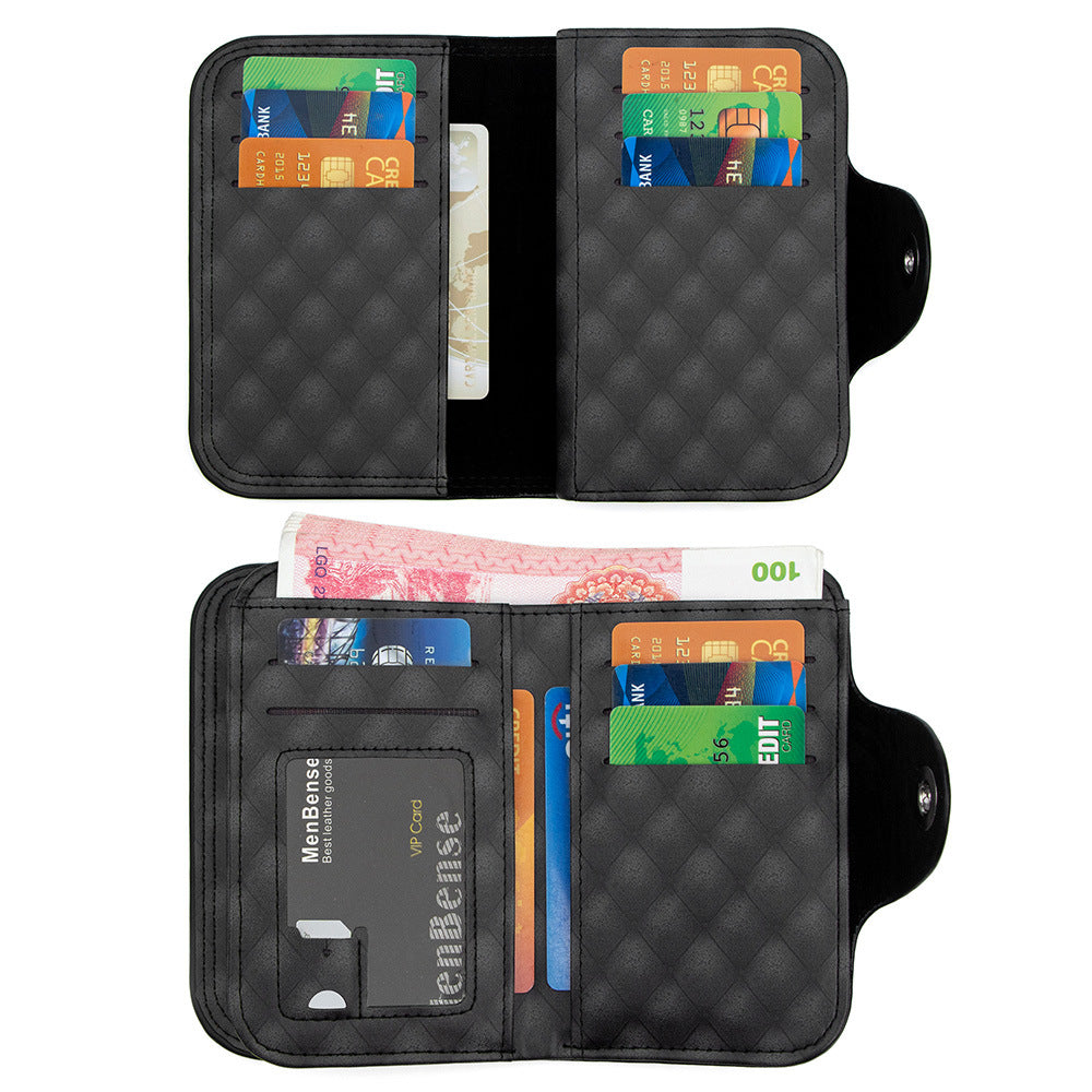 Men's Vertical Business Personality Versatility Portable Embossed Men's Wallet