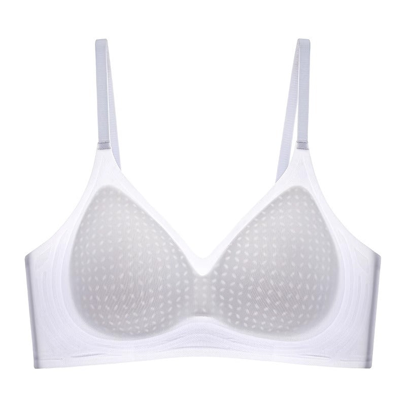 Women's Ice Silk Breathable Traceless Small Breast Push Up Everyday Bras