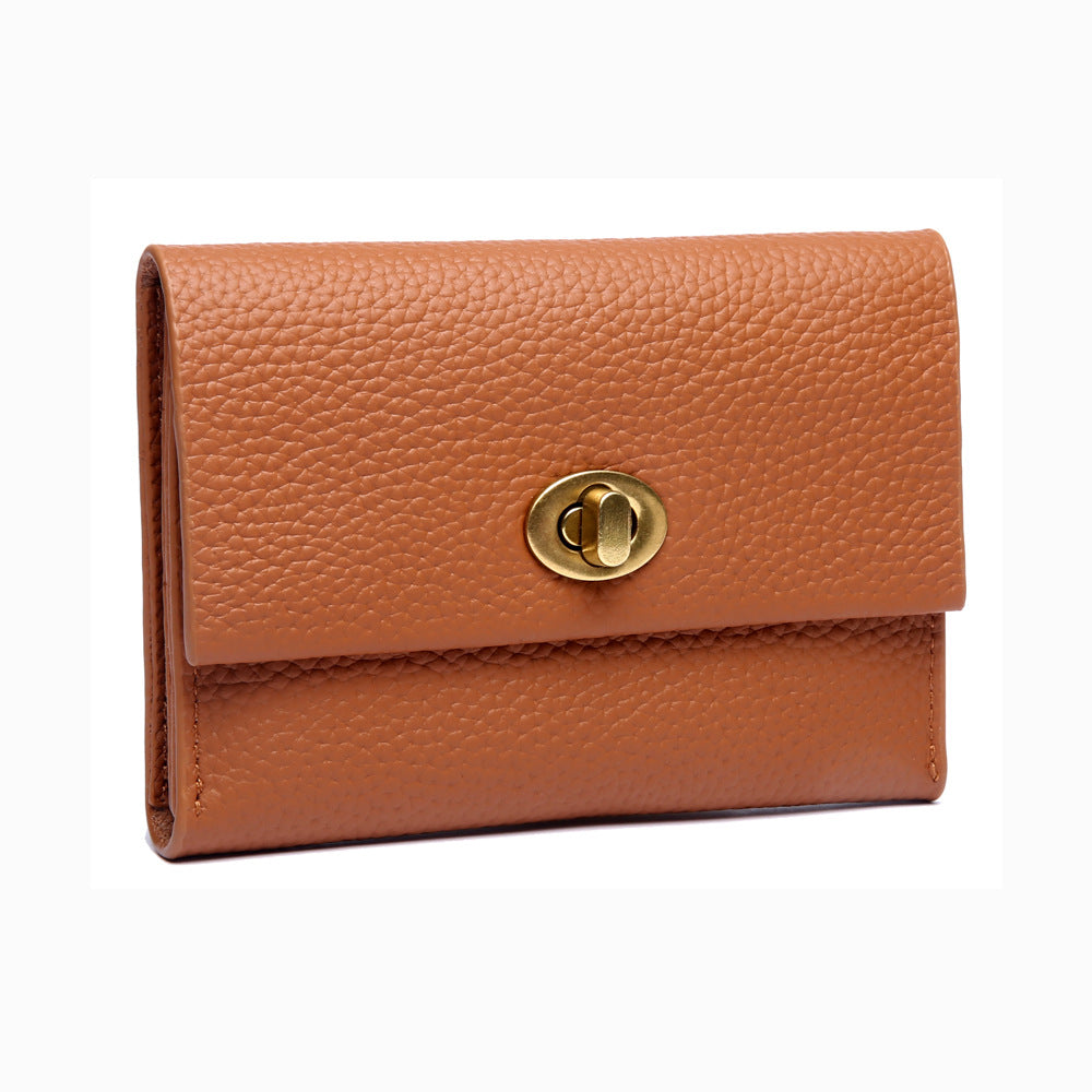 Stylish Leather Retro Multifunctional Soft Korean Card Holder
