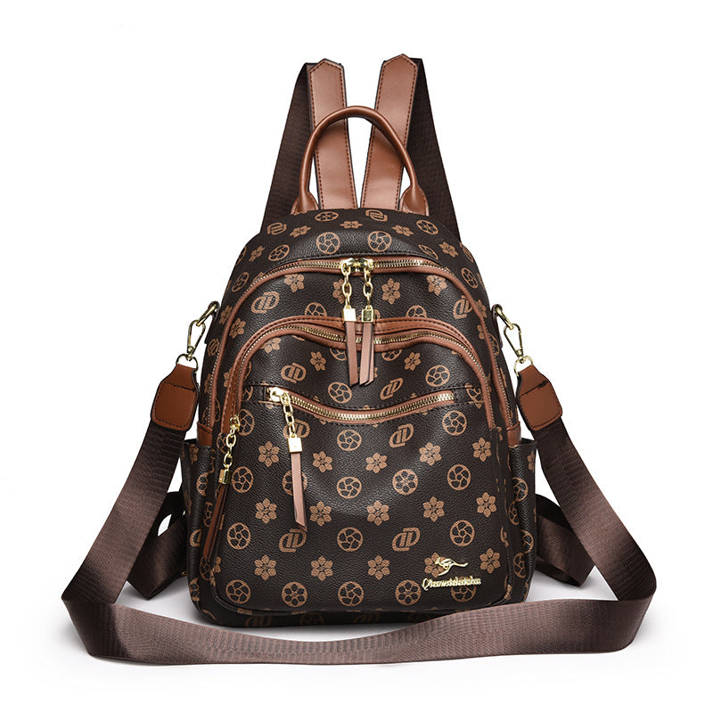 Women's Millennium Kangaroo Chessboard Plaid Texture Women's Shoulder Bag