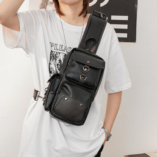 Charming Men's Classy Glamorous Trendy Korean Men's Chest Bags