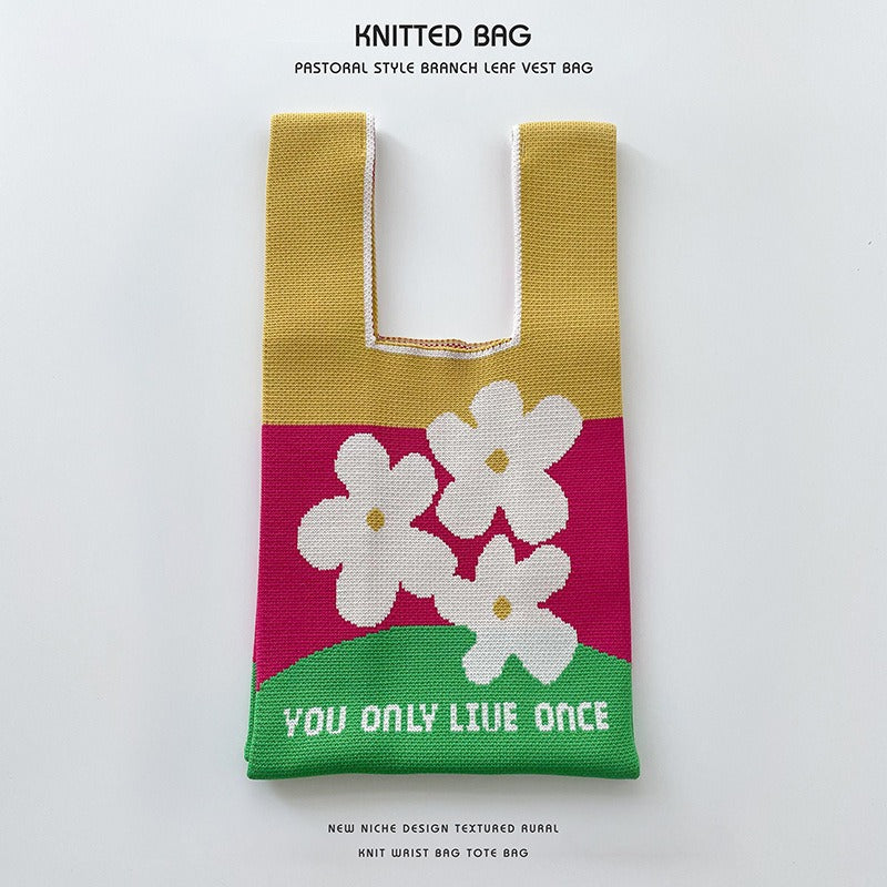 Series Knitted Versatile Large Capacity Commuter Holiday Bags