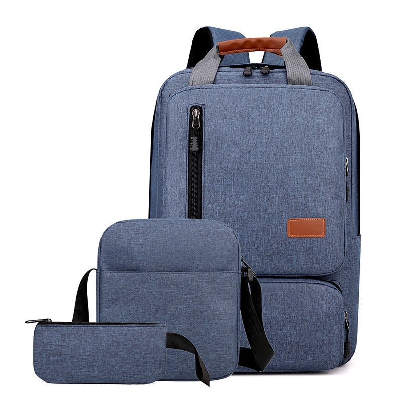 Men's Three-piece Inch Computer Business Commute Large Backpacks