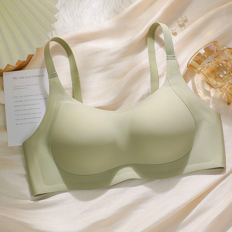 Women's Push Up Large Integrated Fixed Cup Breast Holding Bras