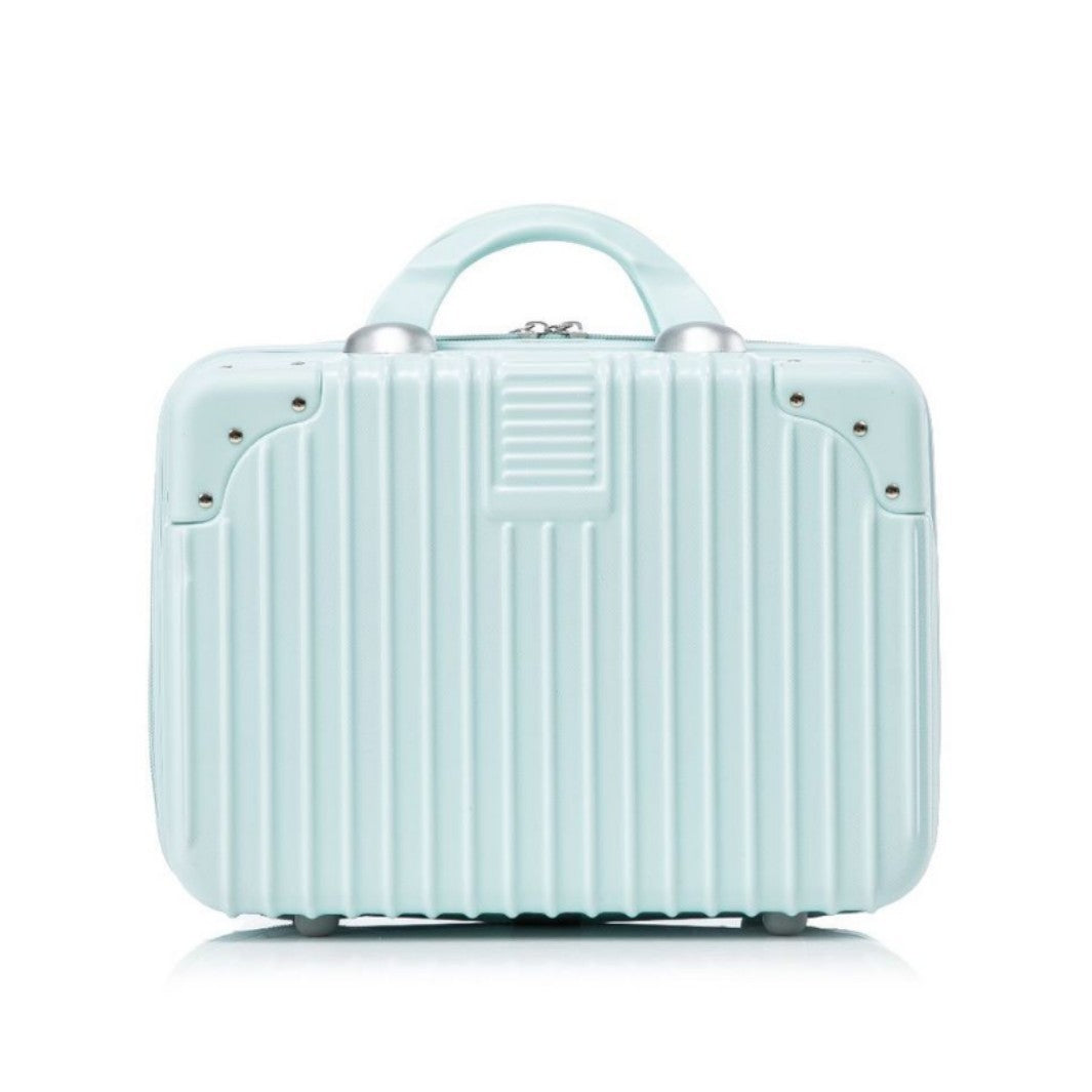 Inch Storage Mini Boarding Retro Blue Makeup Bag