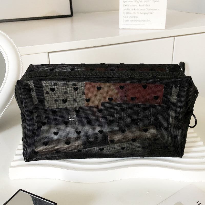 Love Heart Toiletry Storage Portable Large Cosmetic Bags