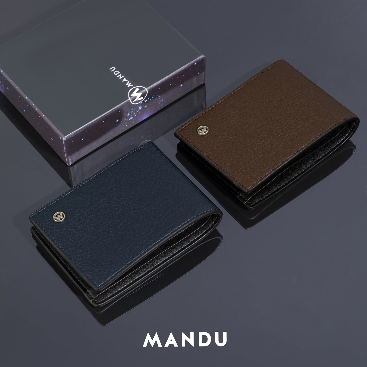 Men's Popular Fashion Litchi Pattern Business Men's Wallets