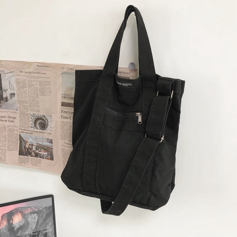 Women's & Men's Vintage Canvas Simple Class Korean Handbags