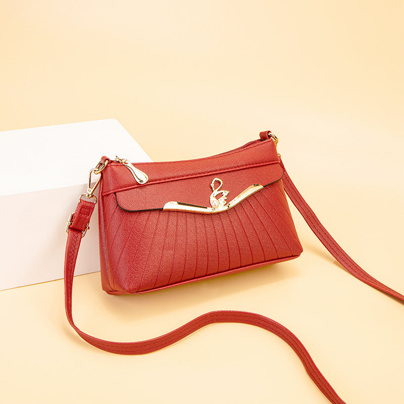 Mom Trendy People Shopping Soft Leather Handbags