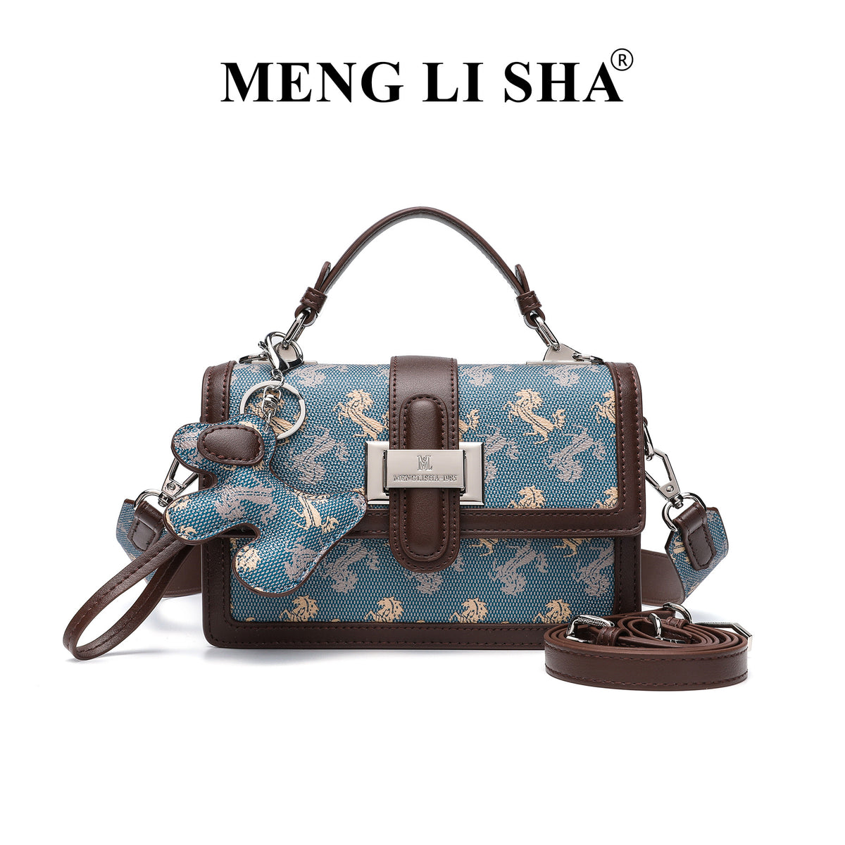 Women's High-grade Presbyopic Printing Color Contrast Commute Women's Messenger Bag