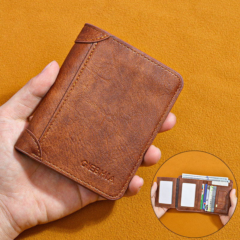 Men's Beautiful Short Driving License Integrated Card Holder
