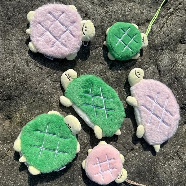 Cute Turtle Funny Expression Series Plush Doll Cushion Pencil Halter Ladies Wallet