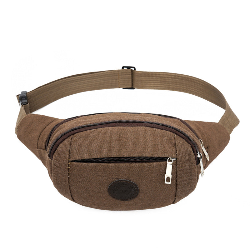 Women's & Men's & Capacity Canvas Leisure Collect Money Men's Waist Packs