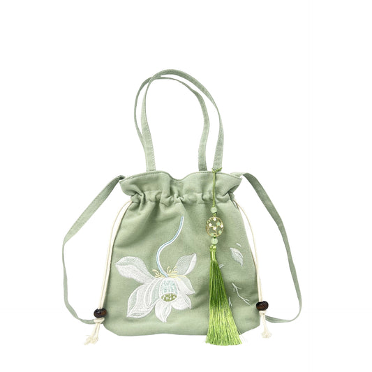 Graceful Embroidery Source Han Elements Antique Crossbody Bags