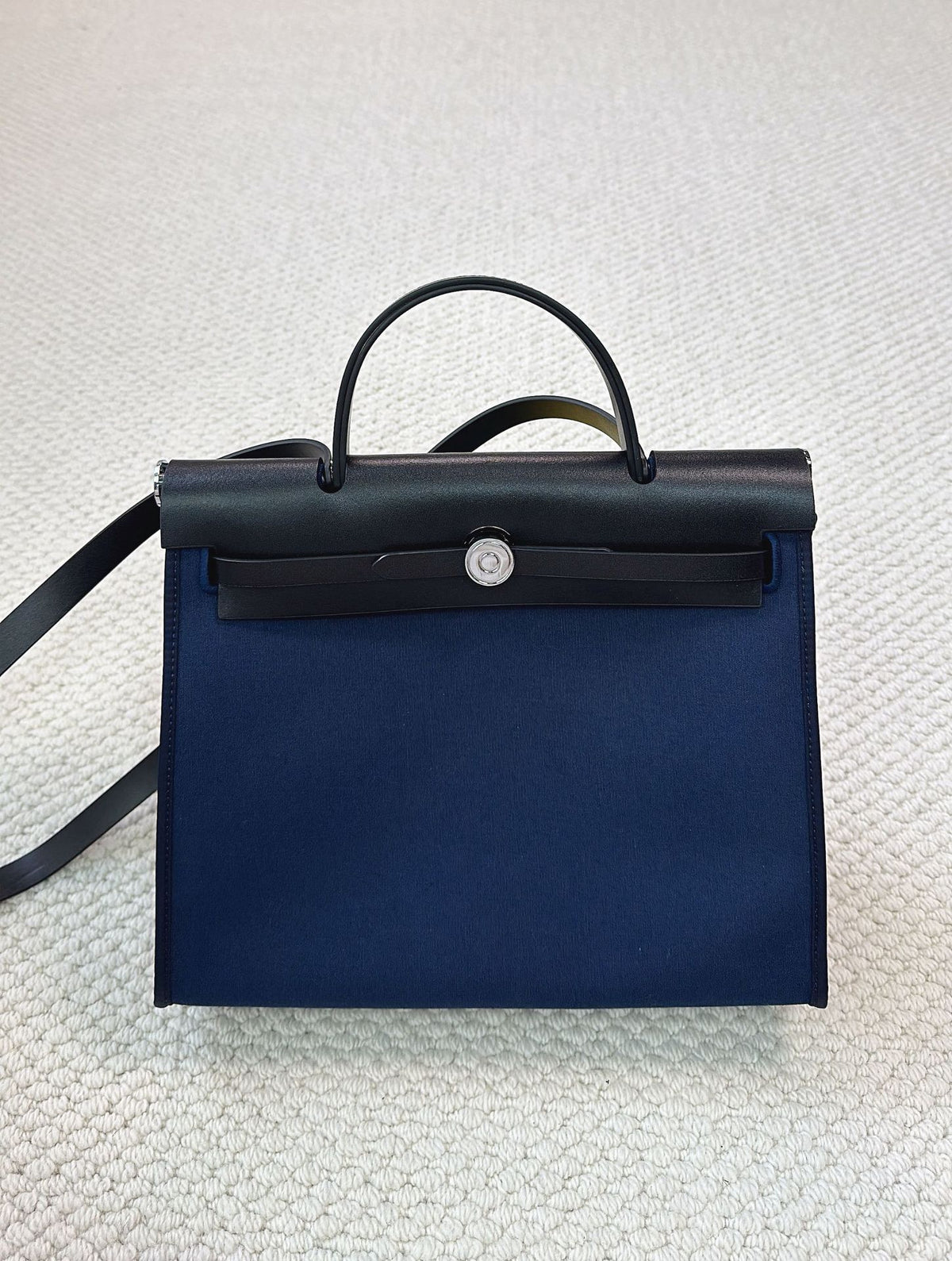 High-grade Canvas Leather Kelly Large Capacity Women's Shoulder Bag