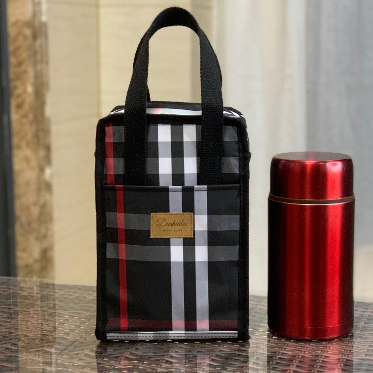 Korean Style Waterproof Thermal Preservation Lunch Box Octave Music Gun Handbags