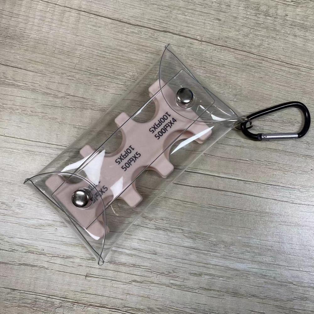 Classification Transparent Strap Climbing Button Carabiner Coin Purses