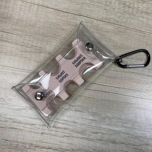 Classification Transparent Strap Climbing Button Carabiner Coin Purses